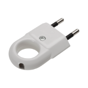 Imagine Ștecher plat fără contact de protecție cu inel alb – INLET
