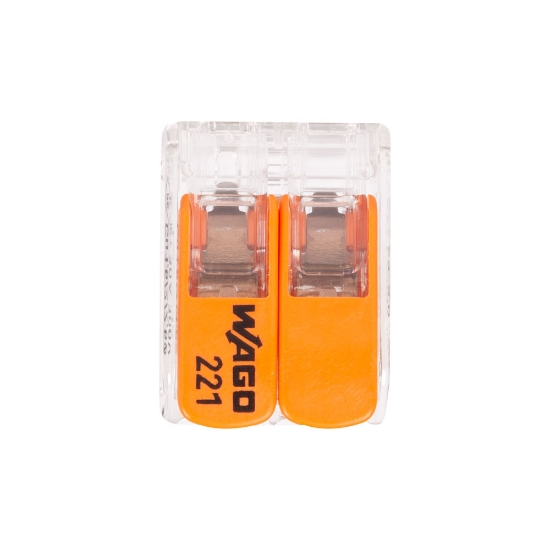 Imagine Clemă legătură 2 conductoare FY/MYF max. 6mm² – WAGO | 221-612