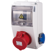 Imagine Tablou Sigurante 1P (5x16A) 380V + 2P (1x16A) 220V IP44