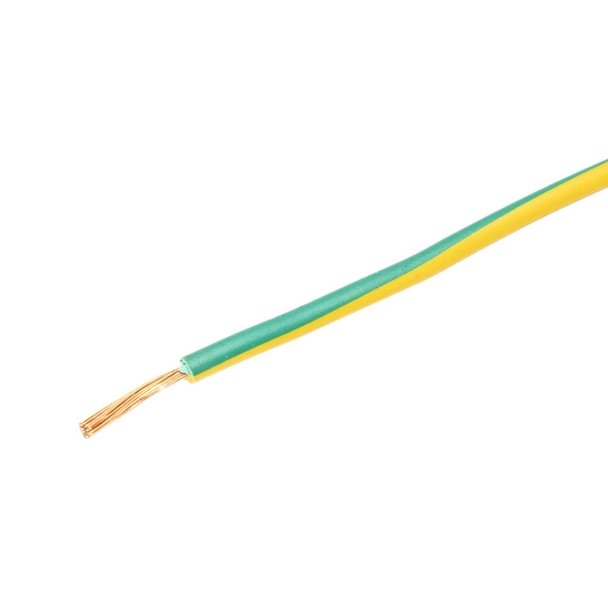 Imagine Conductor flexibil cupru, MYF 1.5 mm², verde-galben – colac