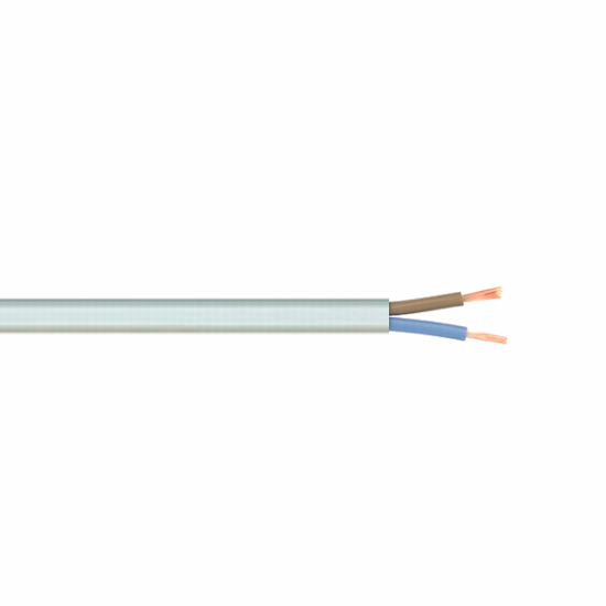 Imagine Cablu flexibil plat, MYYUP 2x0.75 mm², negru – colac 100m