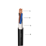 Imagine Cablu fără halogen cupru, N2XH 3x70+35 mm² B2ca