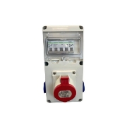 Imagine Tablou organizare șantier cablat 1×32A 2×Schuko IP44 – SCAME | 633.RO0023