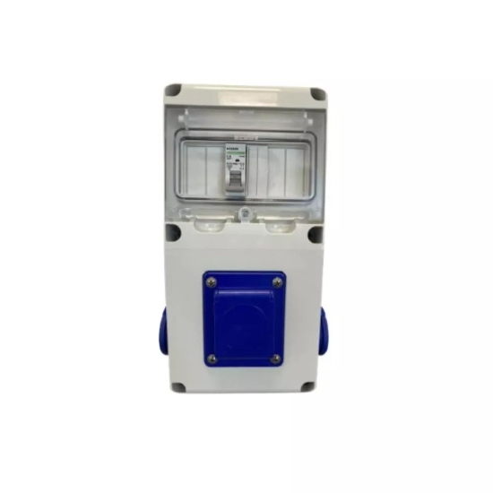 Imagine Tablou organizare șantier cablat 3×Schuko IP44 – SCAME | 633.RO0026