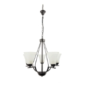 Imagine Lustra Midnight Negru+Alb 5xE27 40W
