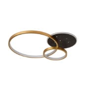 Imagine Plafoniera Amber LED 70W CCT 5250lm, auriu, Erste