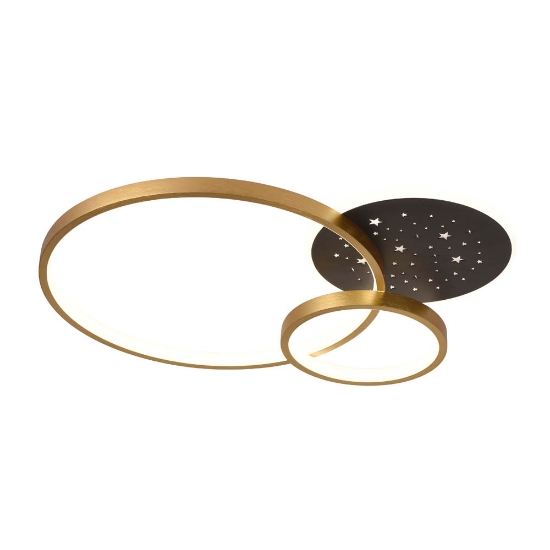 Imagine Plafoniera Amber LED 70W CCT 5250lm, auriu, Erste