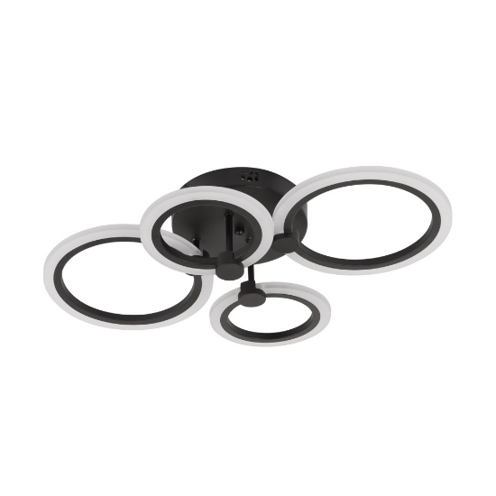 Imagine Lustra Urban LED 45W 3CCT 3150lm IP20, Negru, Erste