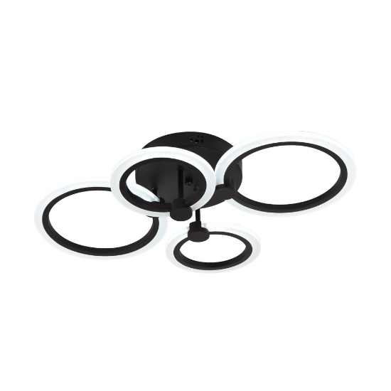 Imagine Lustra Urban LED 45W 3CCT 3150lm IP20, Negru, Erste