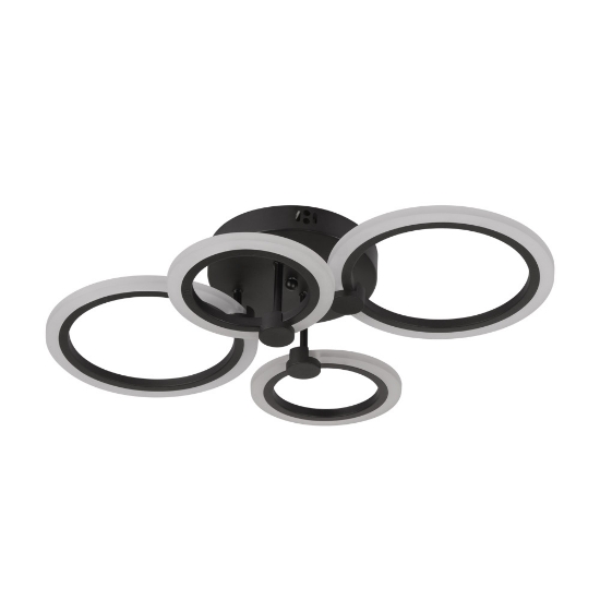 Imagine Lustra Urban LED 45W 3CCT 3150lm IP20, Negru, Erste