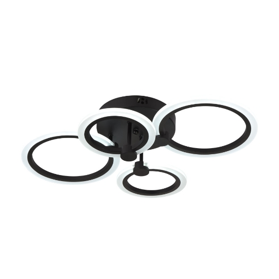 Imagine Lustra Urban LED 45W 3CCT 3150lm IP20, Negru, Erste