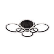 Imagine Lustra Lumia LED 90W 3CCT 6300lm IP20, negru, Erste