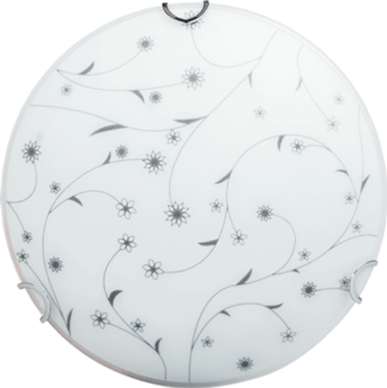 Imagine Plafoniera Flower Alb+Negru 1xE27 60W 25cm