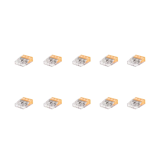 Imagine Clemă legătură 3 conductoare FY 0,5-2,5 mm², set 10 buc – WAGO | 2273-203