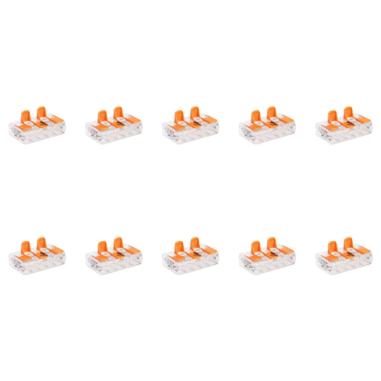 Imagine Clemă legătură 5 conductoare FY/MYF 0,2-4 mm², set 10 buc – WAGO | 221-415