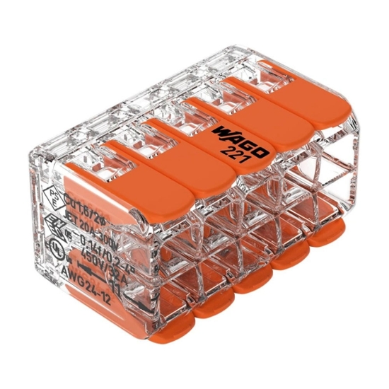 Imagine Conector îmbinare 10 conductoare FY/MYF 0,2-4 mm² – WAGO | 221-420