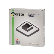 Imagine Plafoniera Veon LED 28W 3CCT 1960lm IP20, negru, Erste