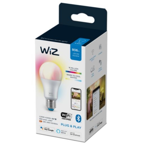 Imagine Bec LED A60 8-60W E27 922-965 RGB wifi, Wiz