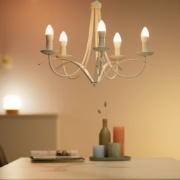 Imagine Bec LED lumanare C37 4.9-40W E14 922-965 RGB wifi, Wiz
