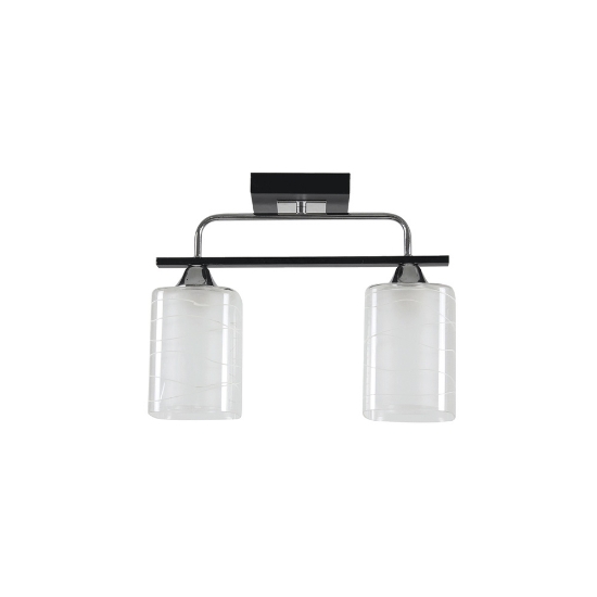 Imagine Lustra Niege Crom+Negru+Alb 2xE27 60W