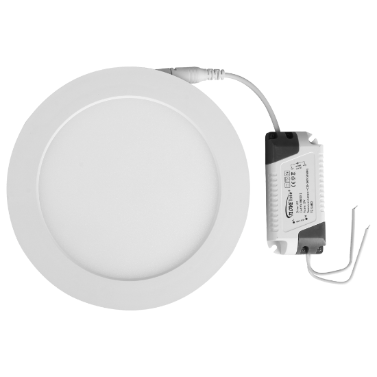 Imagine Mini Panou LED Rotund Alb ST 6W 2700K IP40 - NOVELITE