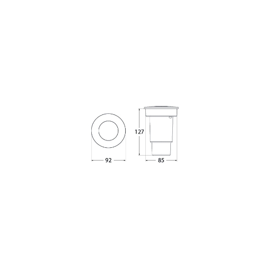 Imagine Spot Pietonal LED Negru CECI90 6W 2700K/4000K - FUMAGALLI