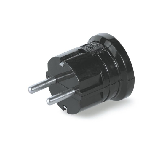 Imagine Ștecher Schuko 2P+E 16A negru – SCAME | 130.2063/N