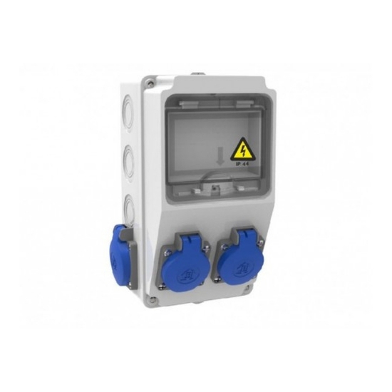 Imagine Tablou Sigurante 2P (1x16A) + 2P (1x16A) 220V IP44
