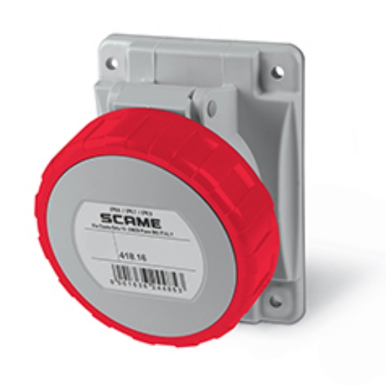 Imagine Priză industrială fixă 3P+N+E 16A 400V IP67 – SCAME | 418.1667