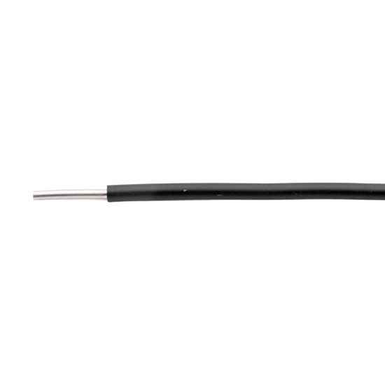 Imagine Conductor rigid aluminiu, AFY 2.5mm², negru – colac 100m