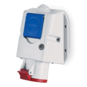 Imagine Priză industrială aplicată 3P+N+E+Schuko 32A IP44 – SCAME | 513.3257-DF