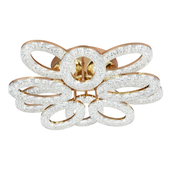 Imagine Lustra Lucce LED 120W 3CCT 15360lm IP20, auriu, Erste