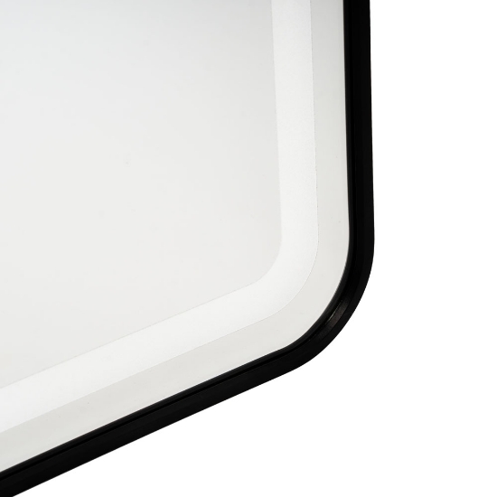 Imagine Oglindă baie cu iluminare LED 10W CCT 59x78 cm negru IP44 – ERSTE
