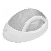 Imagine Plafoniera 1xE27 60W IP54 Nem Elips Alb Transparent