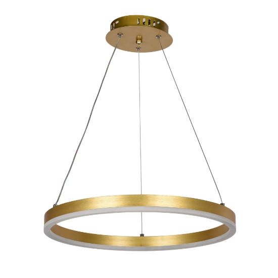 Imagine Pendul Rotund LED 30W 3CCT 2100lm IP20, auriu, Erste