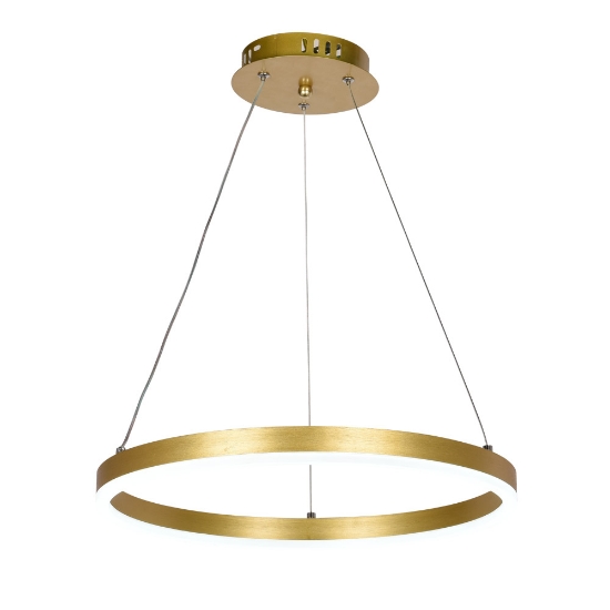 Imagine Pendul Rotund LED 30W 3CCT 2100lm IP20, auriu, Erste