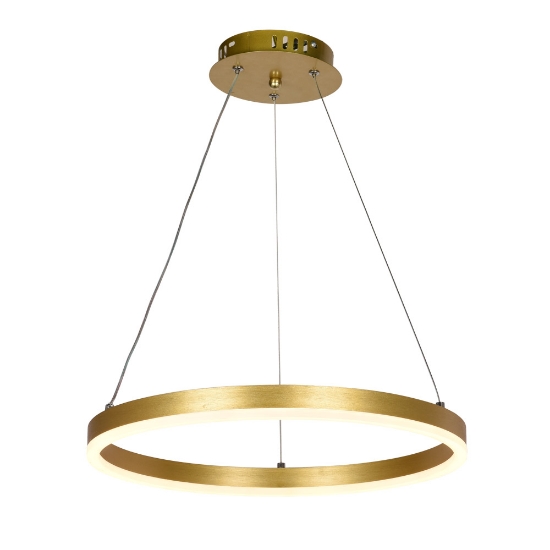 Imagine Pendul Rotund LED 30W 3CCT 2100lm IP20, auriu, Erste