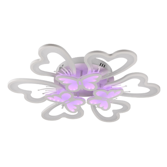Imagine Plafoniera Butterfly LED 100W 3CCT RGB  8500lm, IP20, alb, Erste
