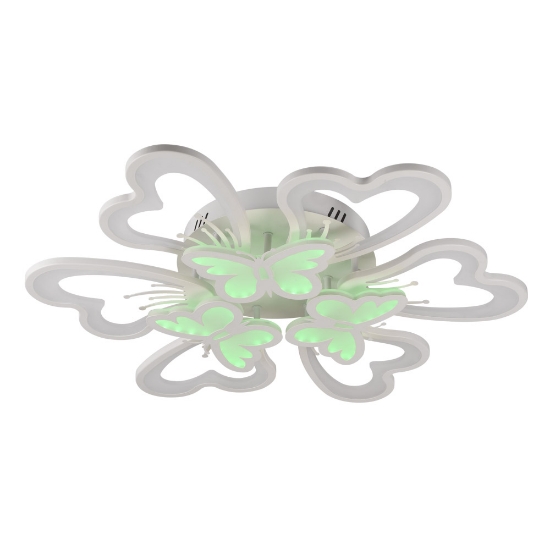 Imagine Plafoniera Butterfly LED 100W 3CCT RGB  8500lm, IP20, alb, Erste