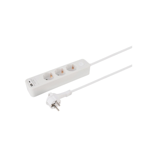 Imagine Priză multiplă ETM, 3 prize, comutabilă, USB-A, priză USB-C