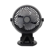Imagine Ventilator cu acumulator si clema, 10 cm, negru