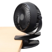 Imagine Ventilator cu acumulator si clema, 10 cm, negru