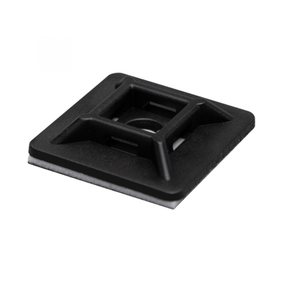 Imagine Suport coliere cablu, 50buc 28x28mm, negru
