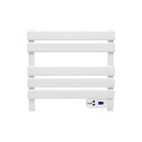 Imagine Uscător electric de prosoape montat pe perete, alb, 150 W