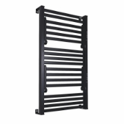 Imagine Uscător electric de prosoape montat pe perete, negru, 345 W