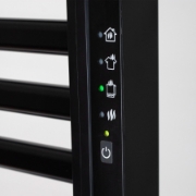 Imagine Uscător electric de prosoape montat pe perete, negru, 345 W