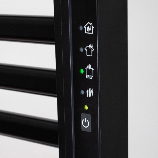 Imagine Uscător electric de prosoape montat pe perete, negru, 345 W