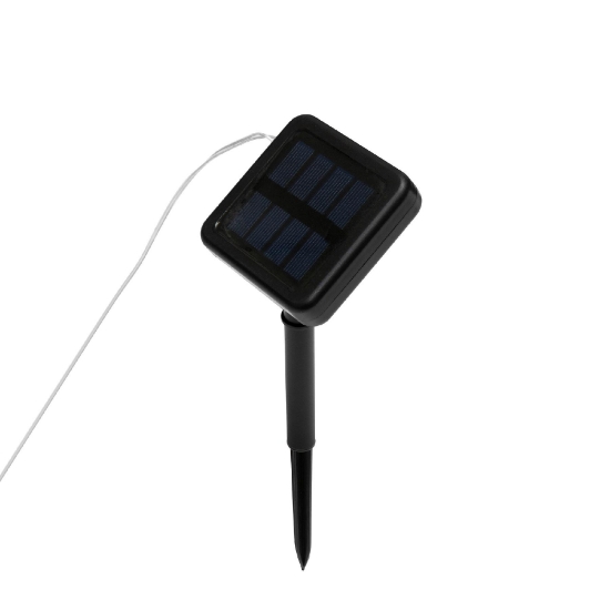 Imagine Pânză parasolar cu ghirlandă de luminițe solare
