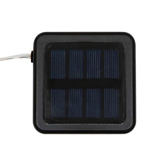 Imagine Pânză parasolar cu ghirlandă de luminițe solare