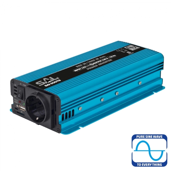 Imagine Convertor tensiune, 500W, sinusoida pura, USB